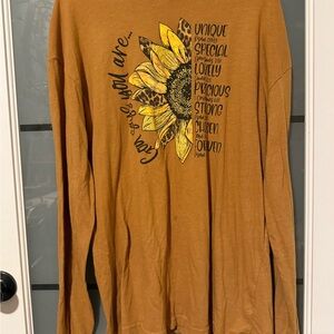 Mustard Color Bible Verse Graphic Tee